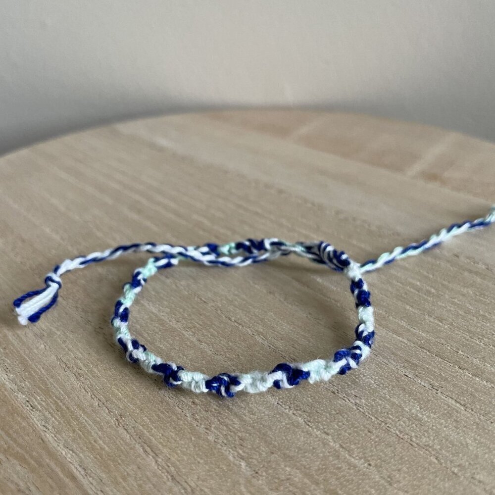 Dara Bracelet, anklet, trendy, comfortable, tie, embroidery thread, woven, gift,